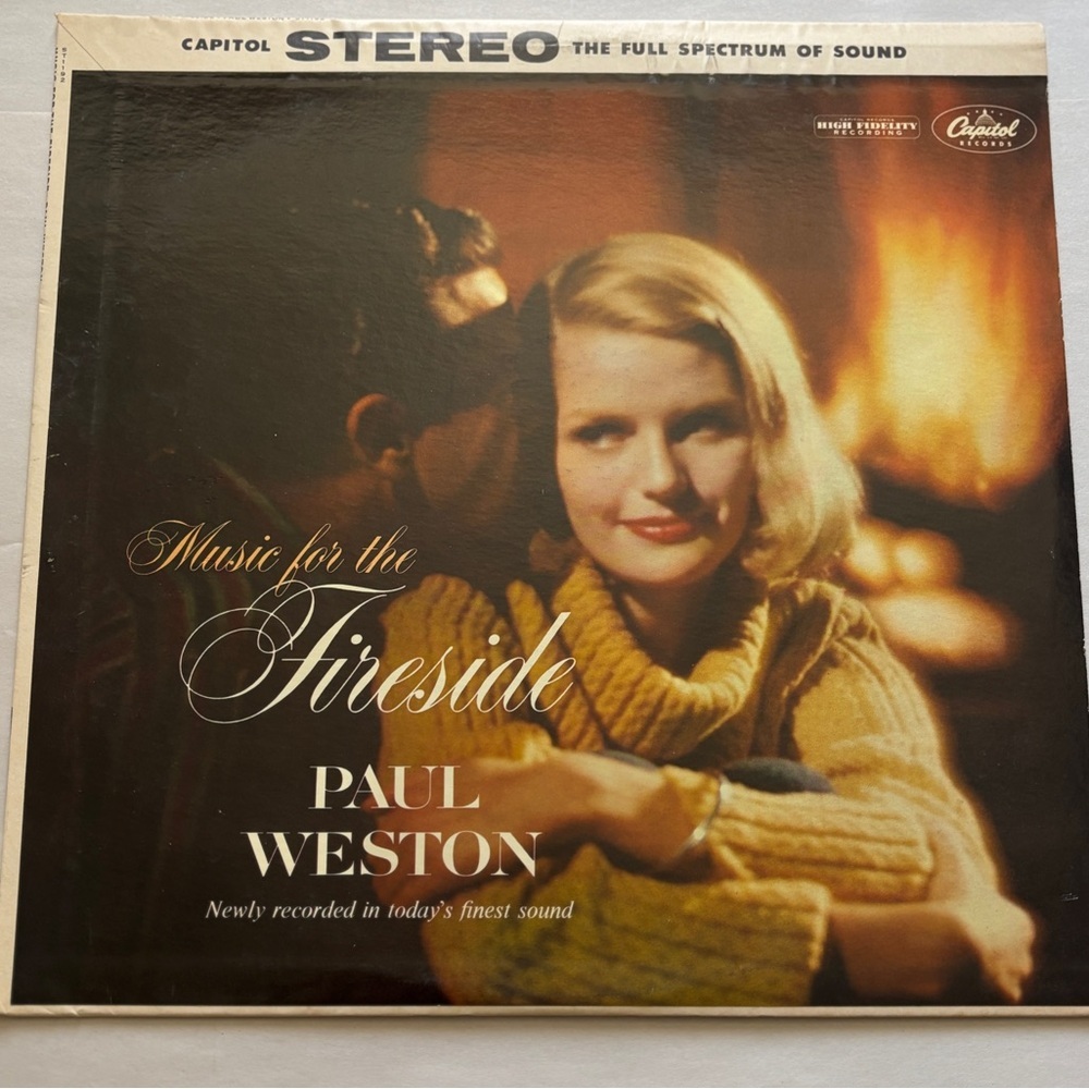 Rare Vintage Paul Weston Music For The Fireside Vinyl Album